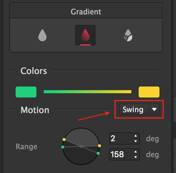 gradient setting