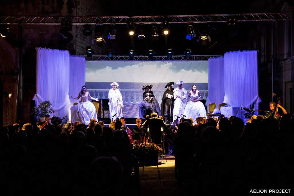 mappatura della scenografia - Mozart - Progetto Aelion