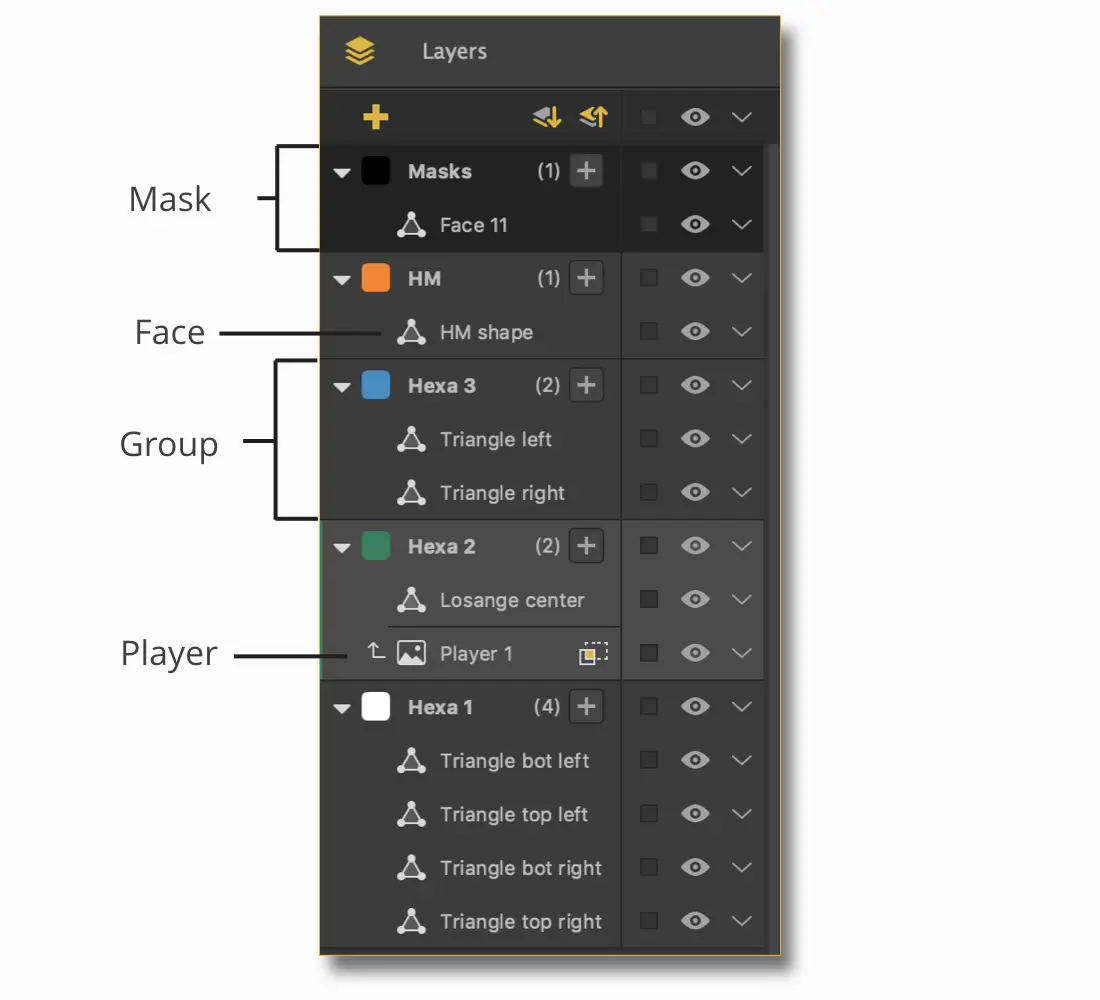 HeavyM 1.11 - New layers panel