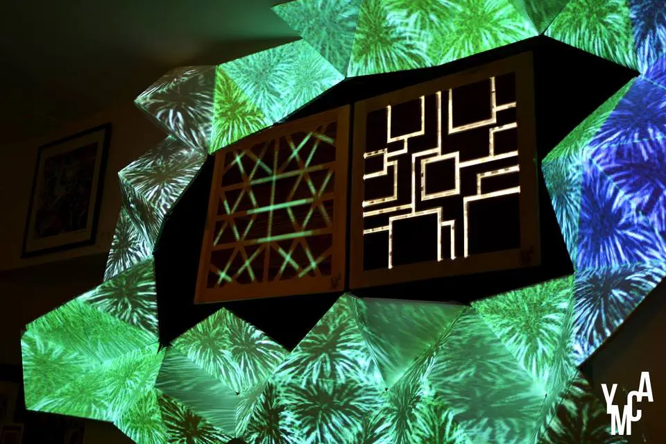 Mappatura delle proiezioni nel bar - Effetti giungla