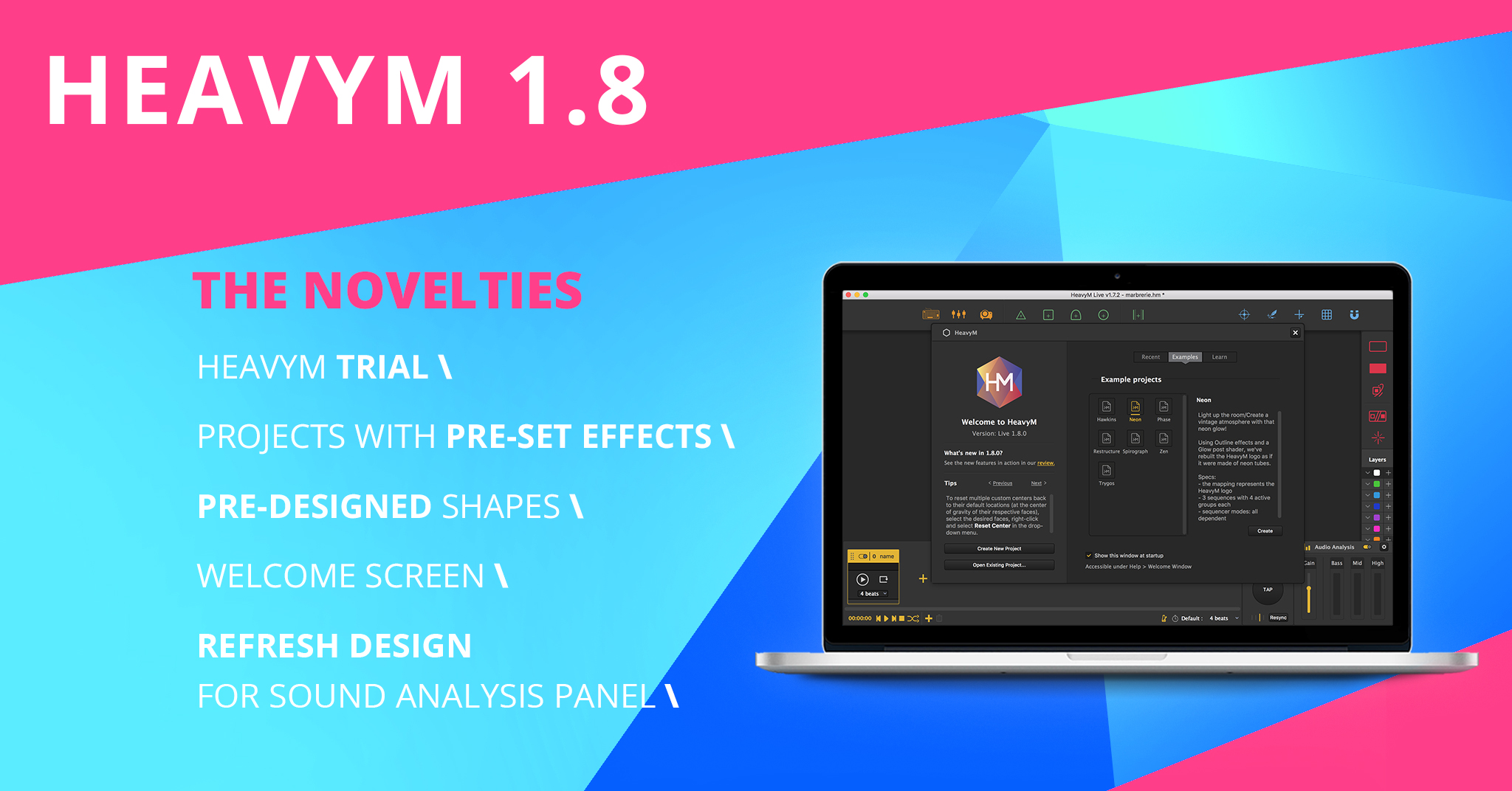 Novelties HM 1.8 update