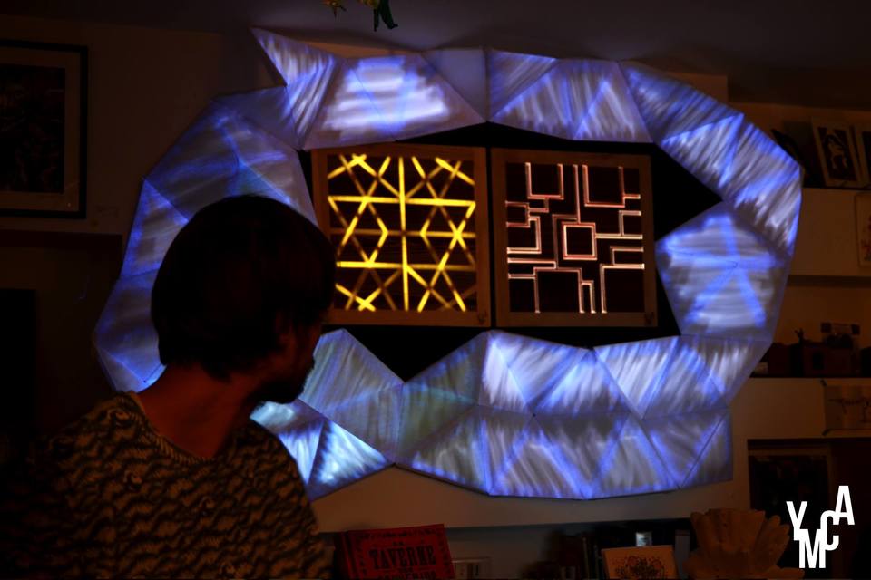 Mapping installation in a bar - YMCA crew