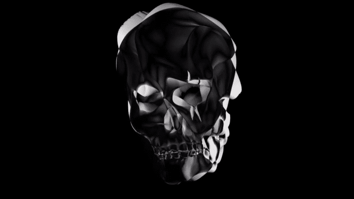 Halloween video loops - Skull head