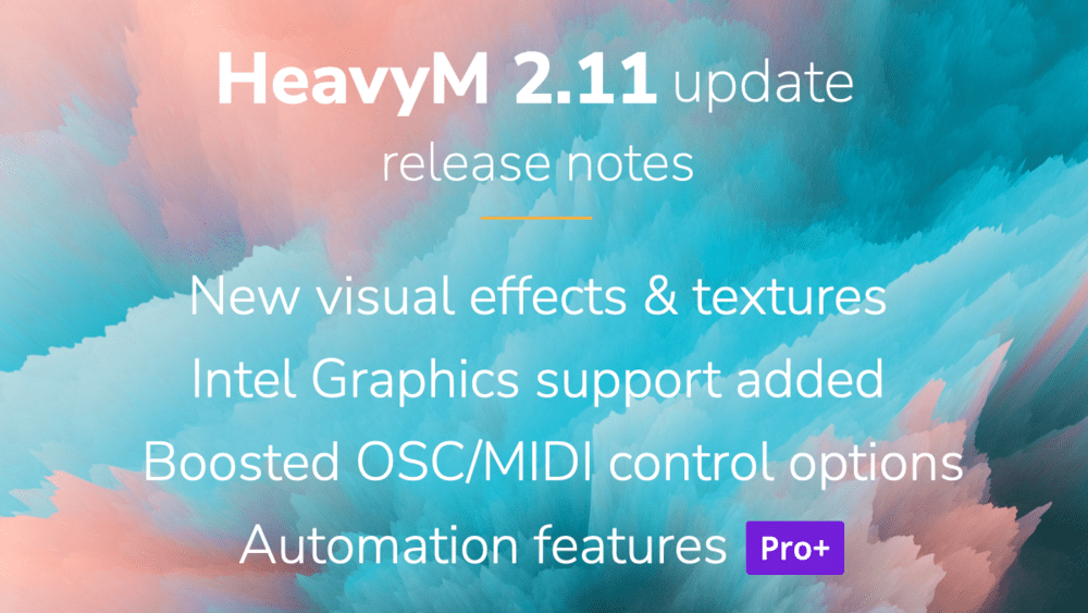 HeavyM 2.11 - Features list