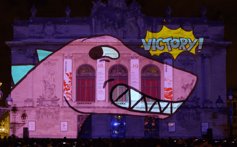 best video mapping - dragon mapping