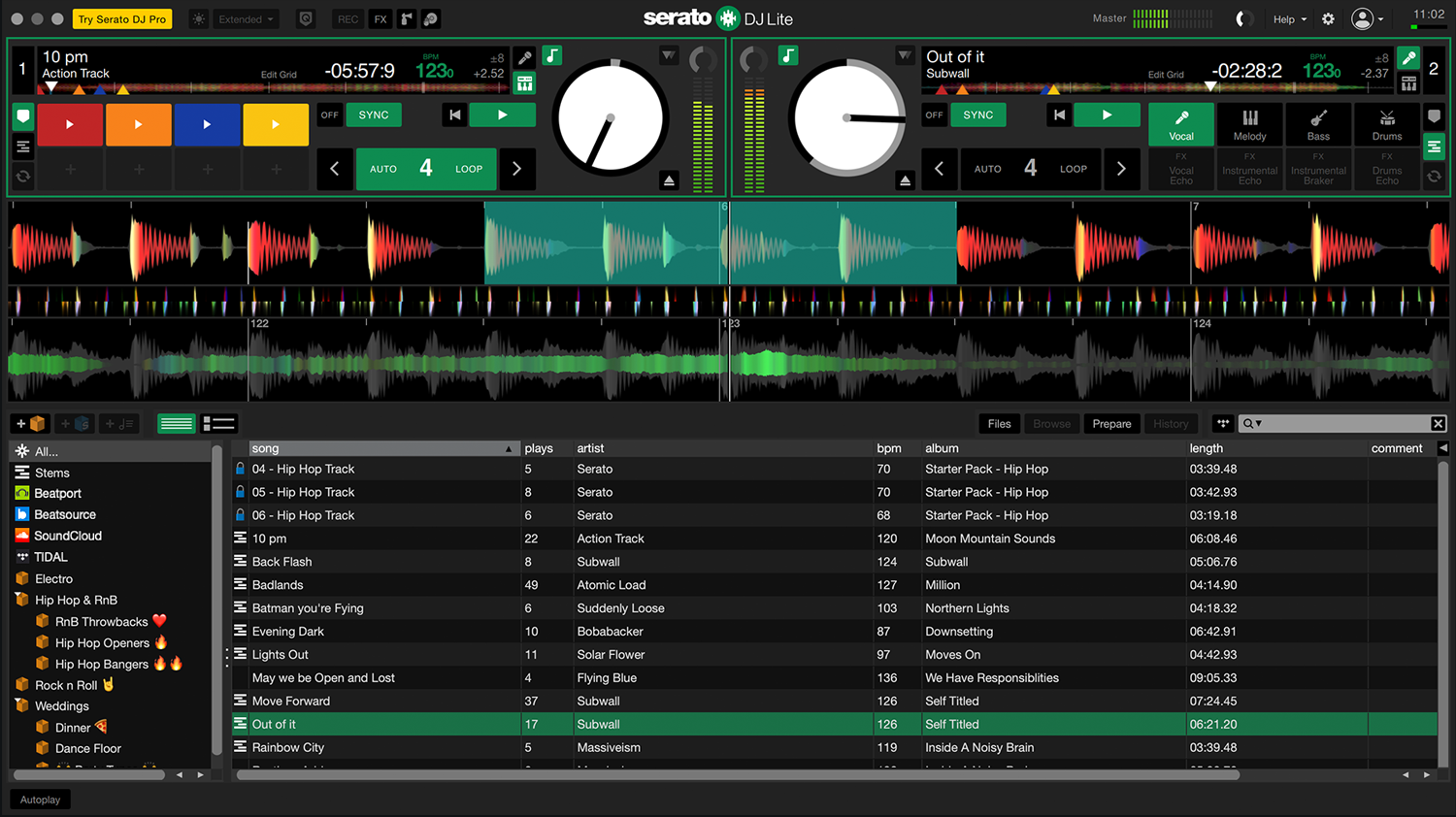 DJ software _ Serato Interface