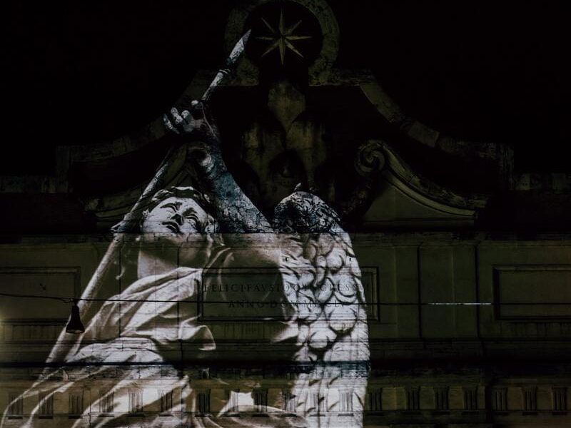 Projection mapping - building facade