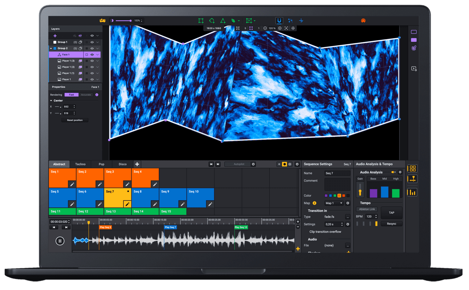 プロジェクションマッピングソフトウェア - HeavyMソフトウェアインターフェース