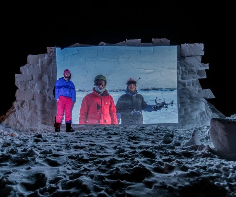Schnee-Wand-Film Schnee-Wand-Film